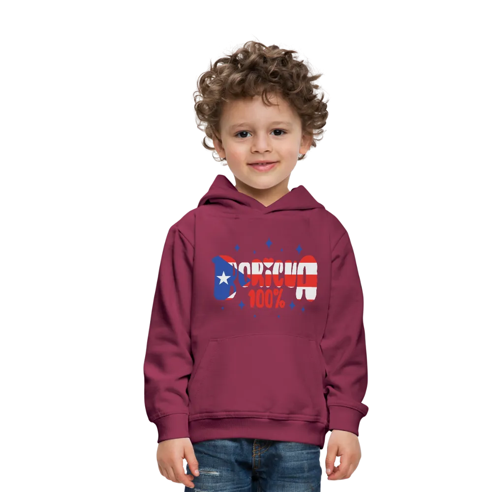 100% Boricua Kids‘ Premium Hoodie