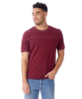 1054CG - Alternative Mens Heavy Wash Football T-Shirt | Currant