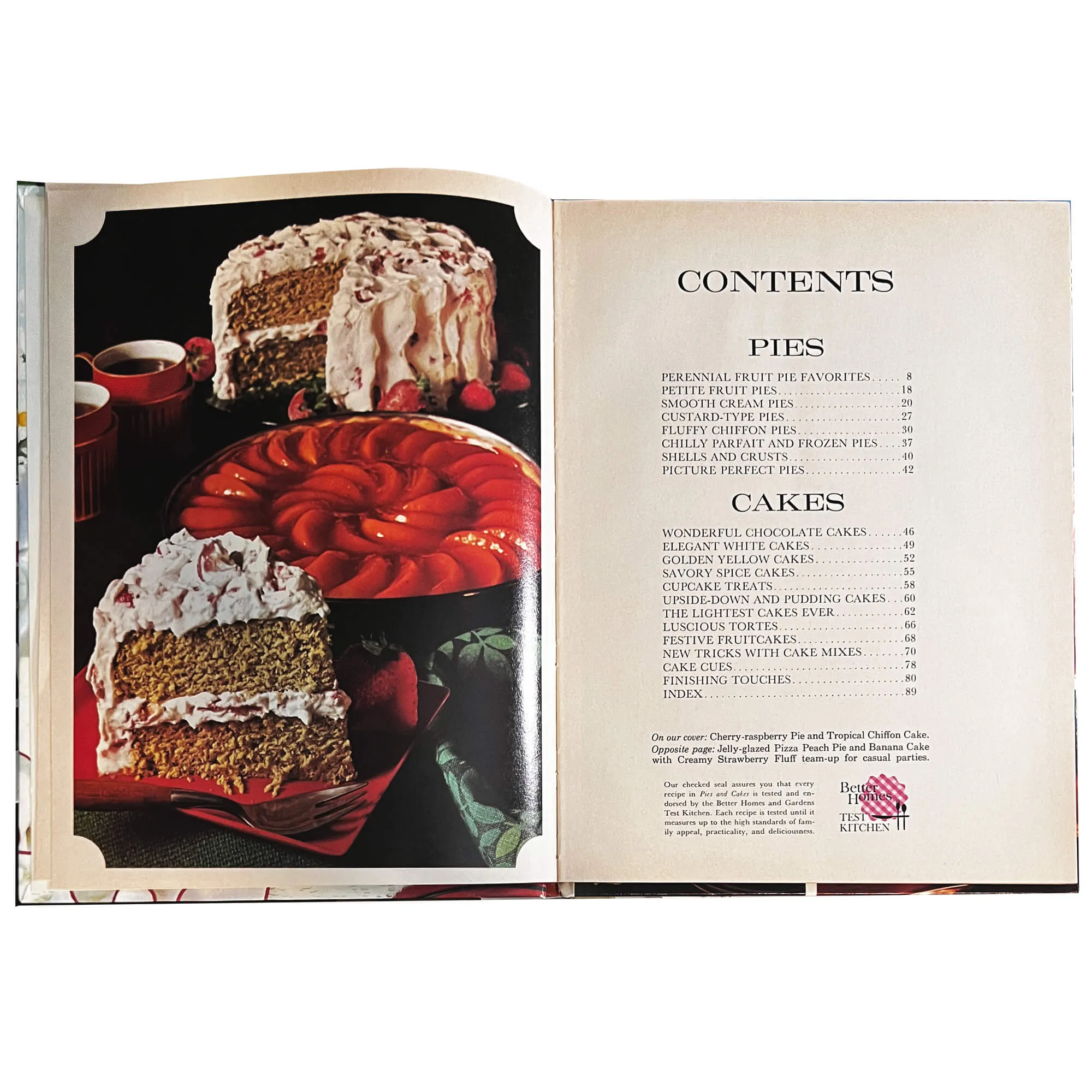 1968 Better Homes and Gardens Pies and Cakes Cookbook, Hardcover