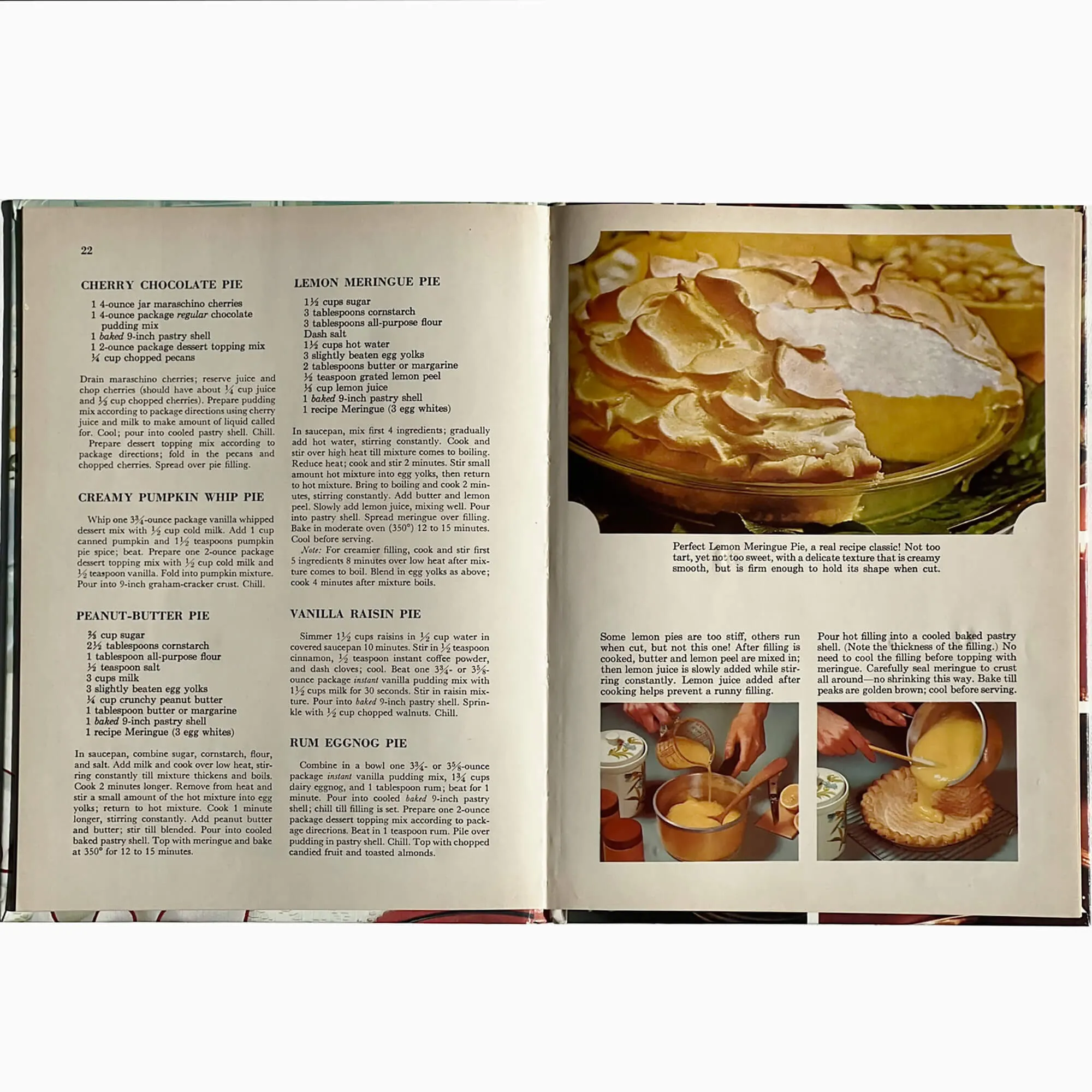 1968 Better Homes and Gardens Pies and Cakes Cookbook, Hardcover