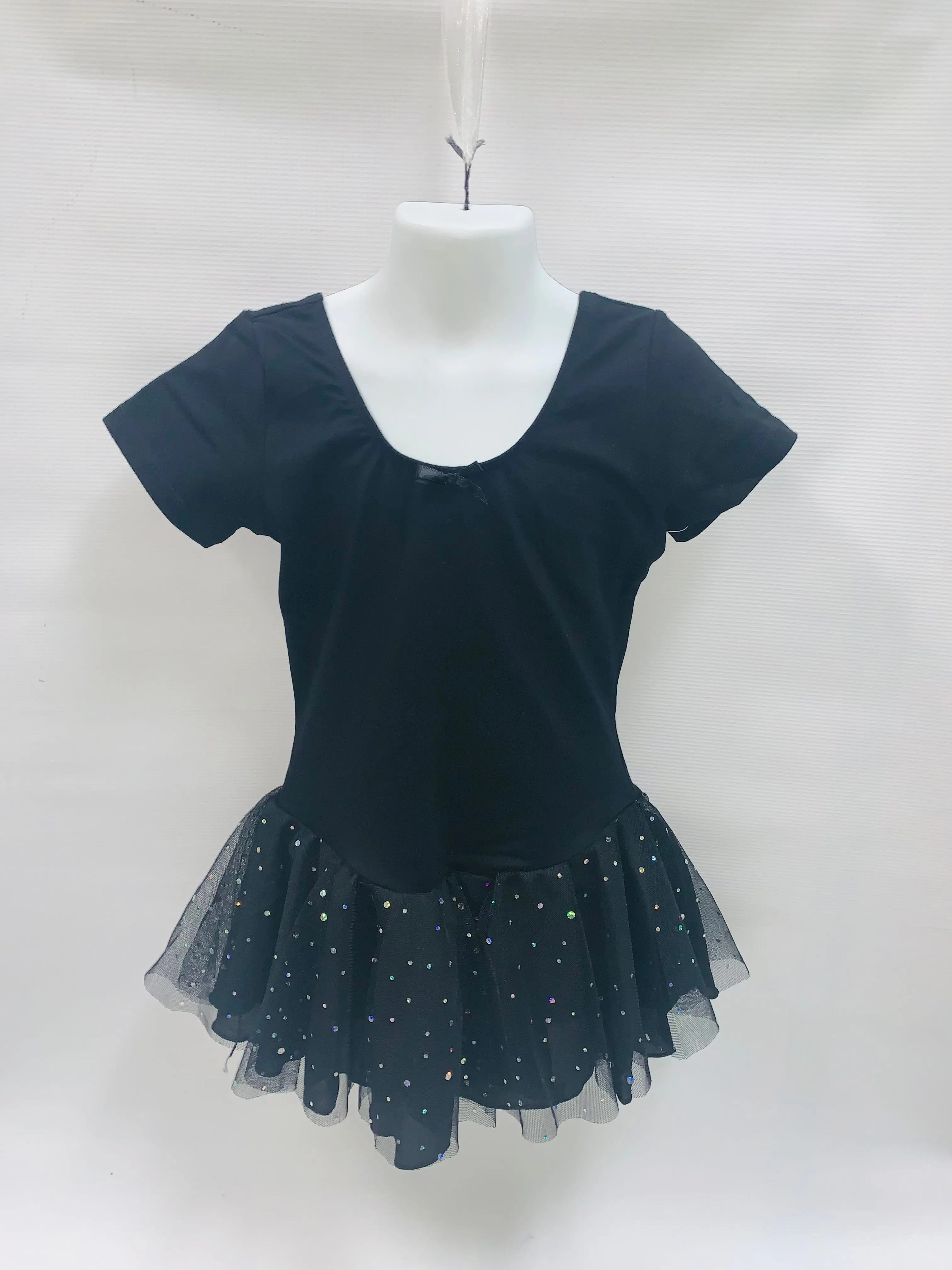 293 Child Short Sleeve Dress with Dots