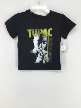 2PAC Child Size 12 Months Black screen printed T-shirt - boys