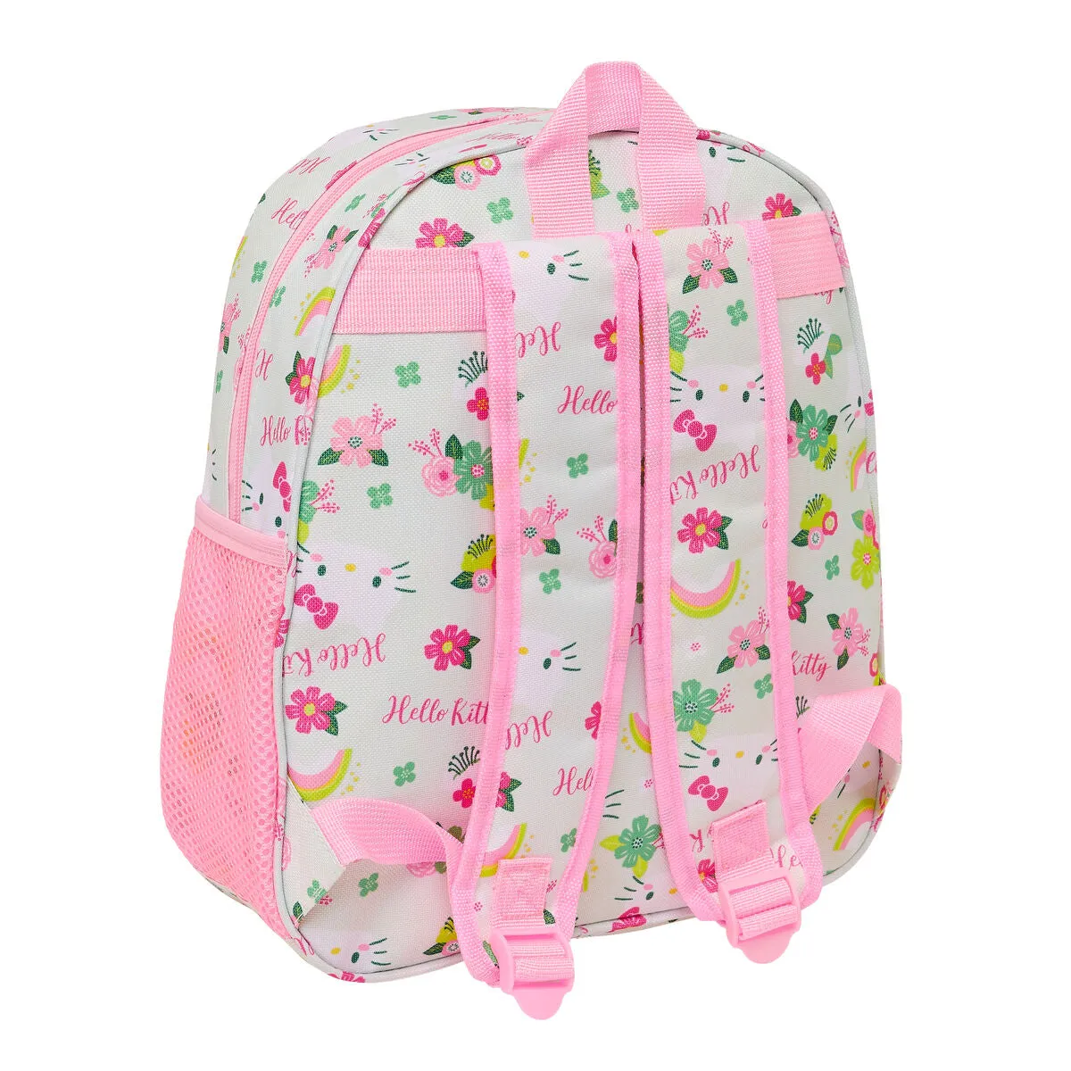 3D Child bag Hello Kitty Green Pink 27 x 33 x 10 cm