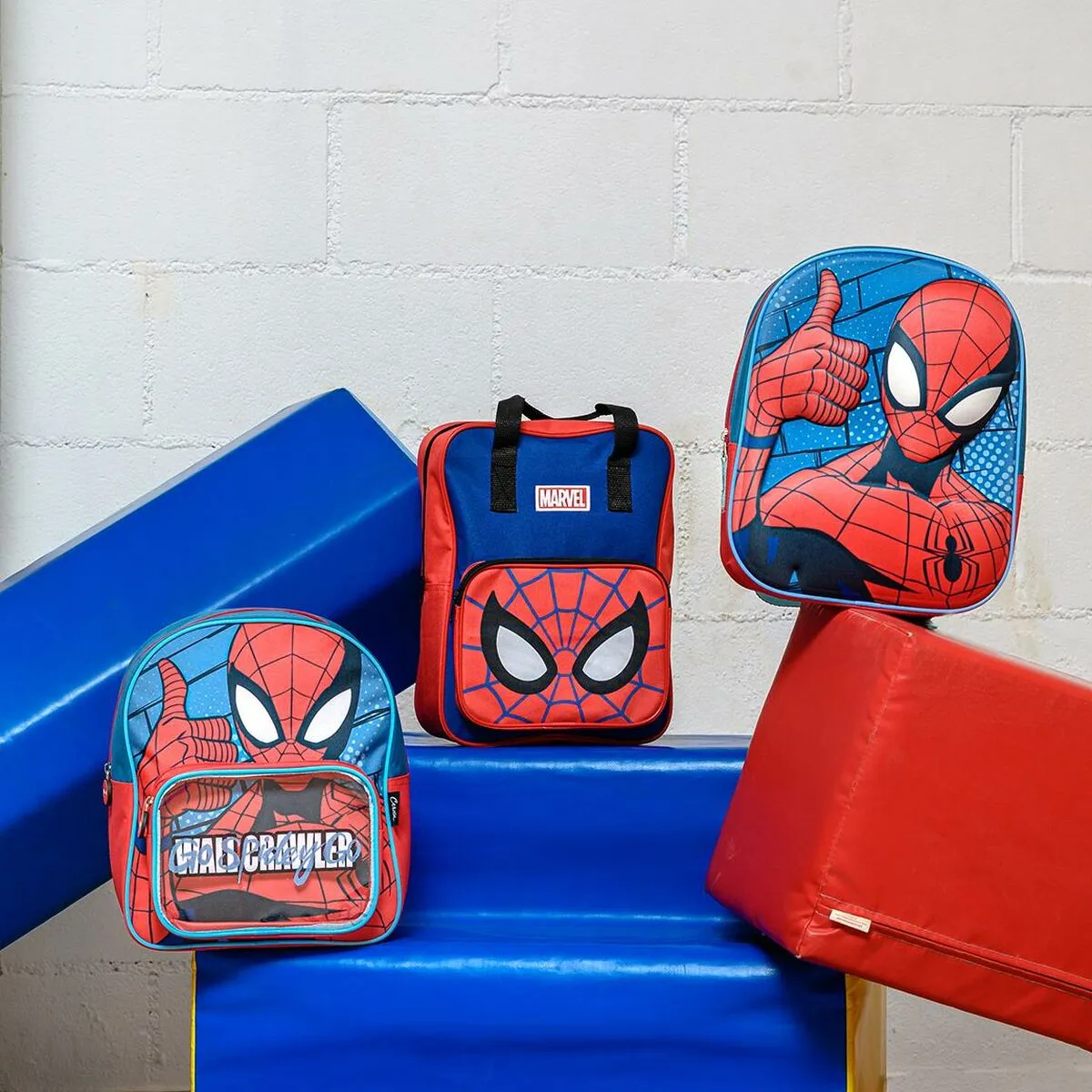 3D Child bag Spider-Man Red Blue 25 x 31 x 10 cm