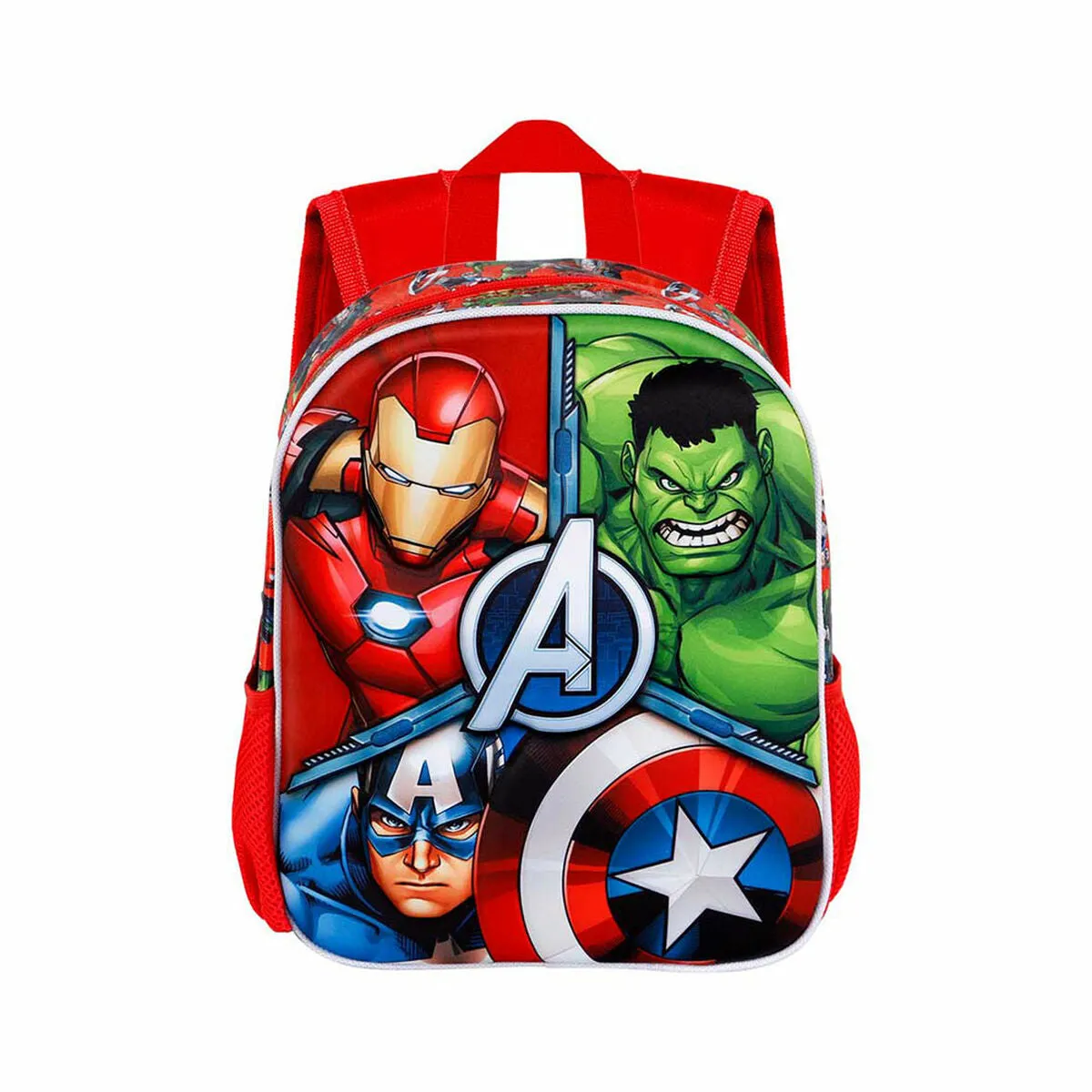 3D School Bag The Avengers Karactermania Red 26 x 11 x 31 cm