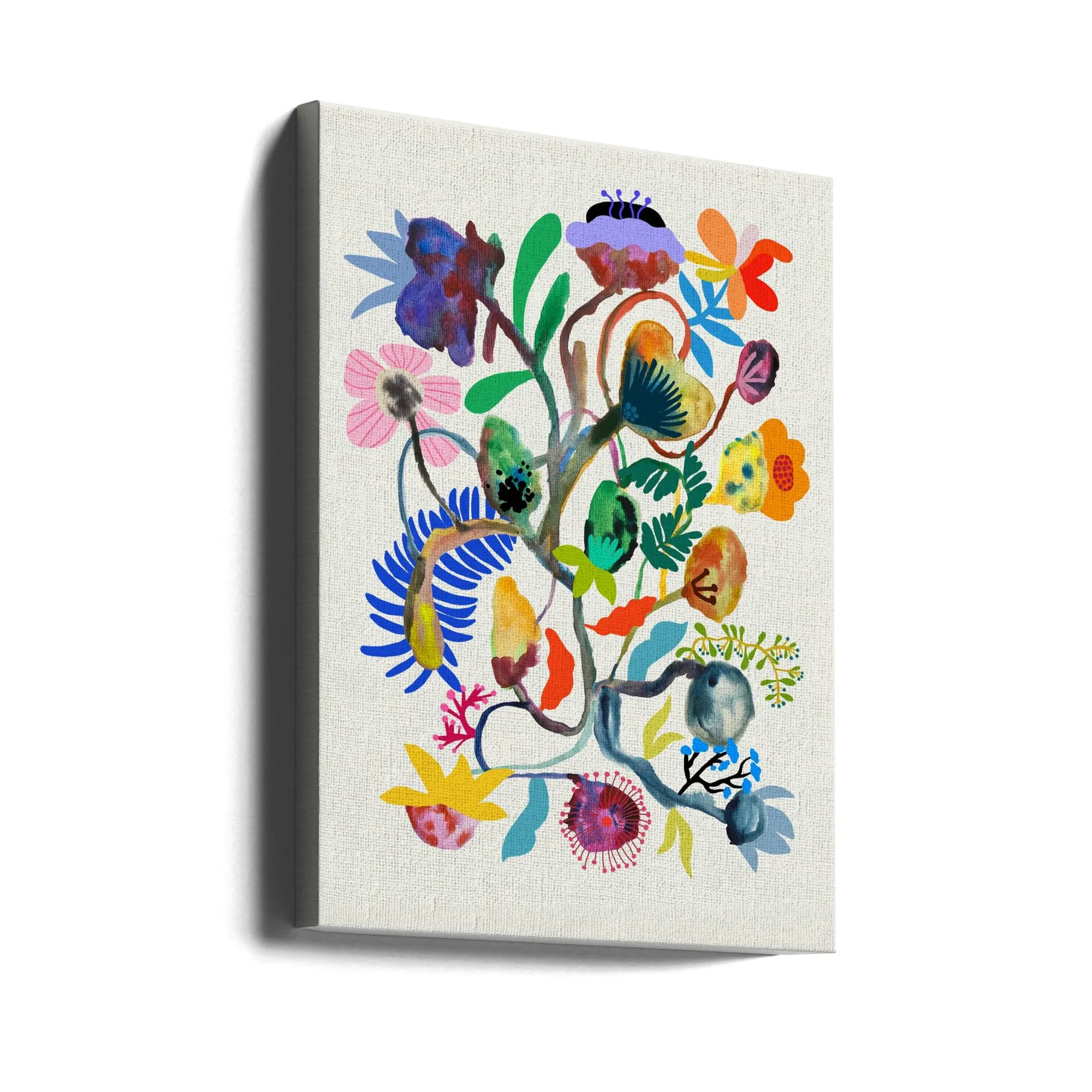 9933x14043 Din 115 Abstract Floral - Stretched Canvas, Poster or Fine Art Print