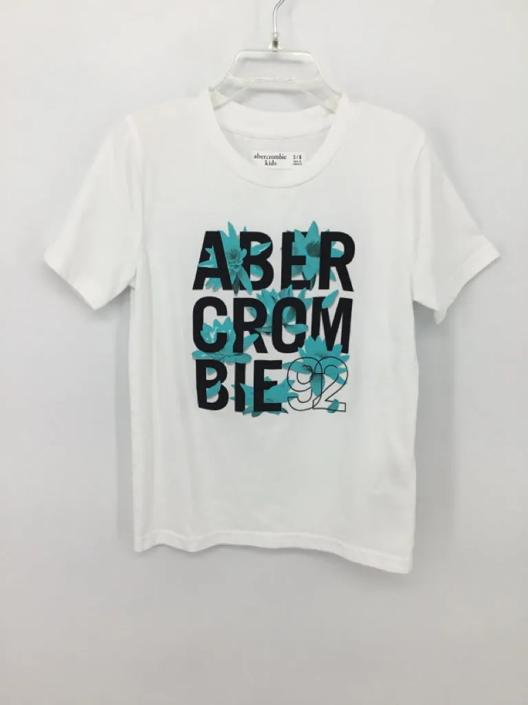 Abercrombie Child Size 5 White screen printed T-shirt - boys