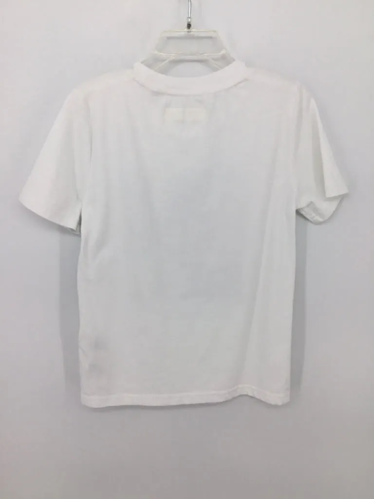 Abercrombie Child Size 5 White screen printed T-shirt - boys