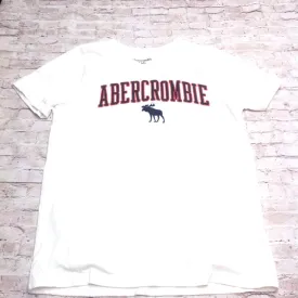 Abercrombie Kids White Logo Top