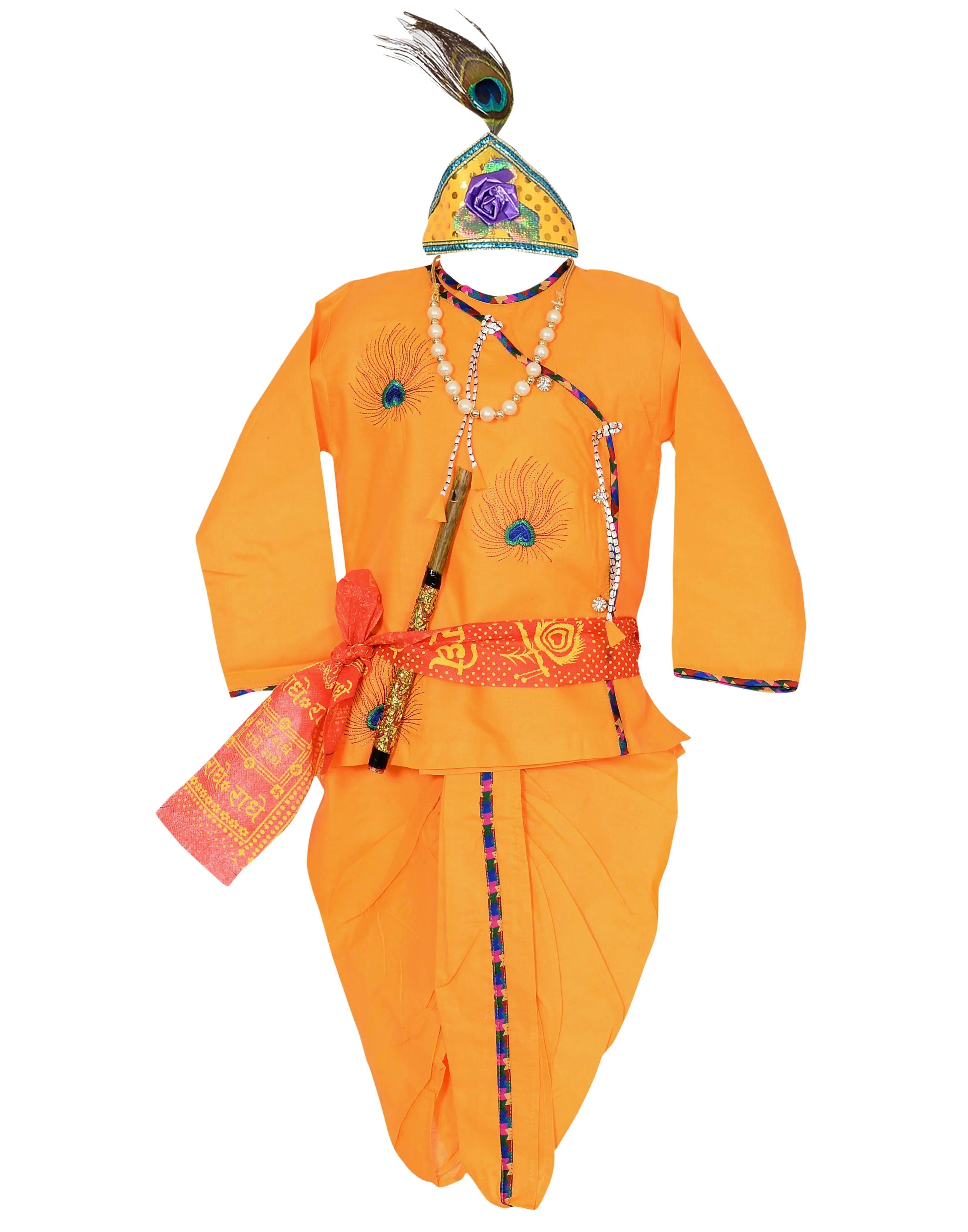 Ahhaaaa Cotton Handwork Ethnic Dress Kurta with Dhoti Pant for Boys