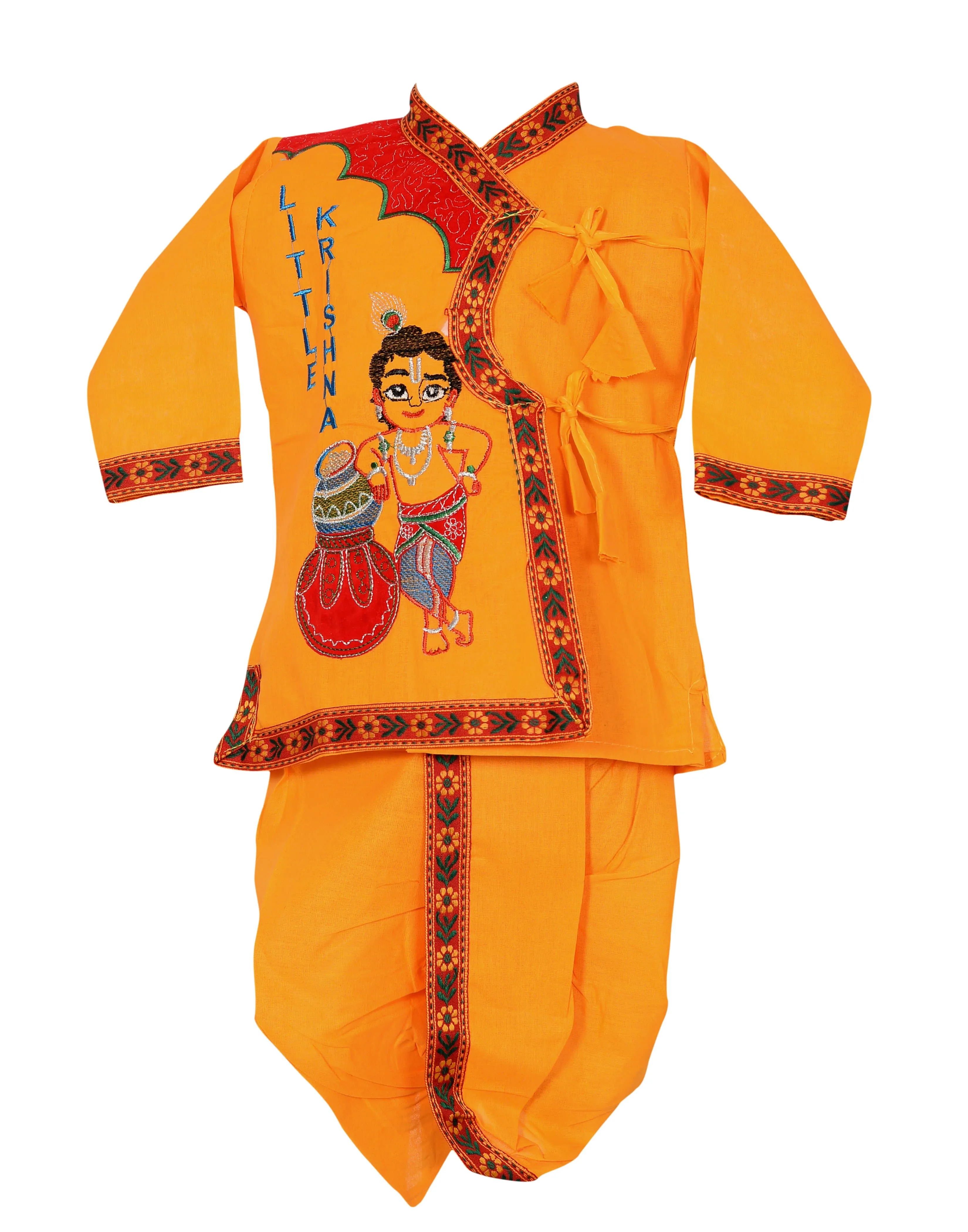 Ahhaaaa Cotton Handwork Kurta with Dhoti Pant for Boys