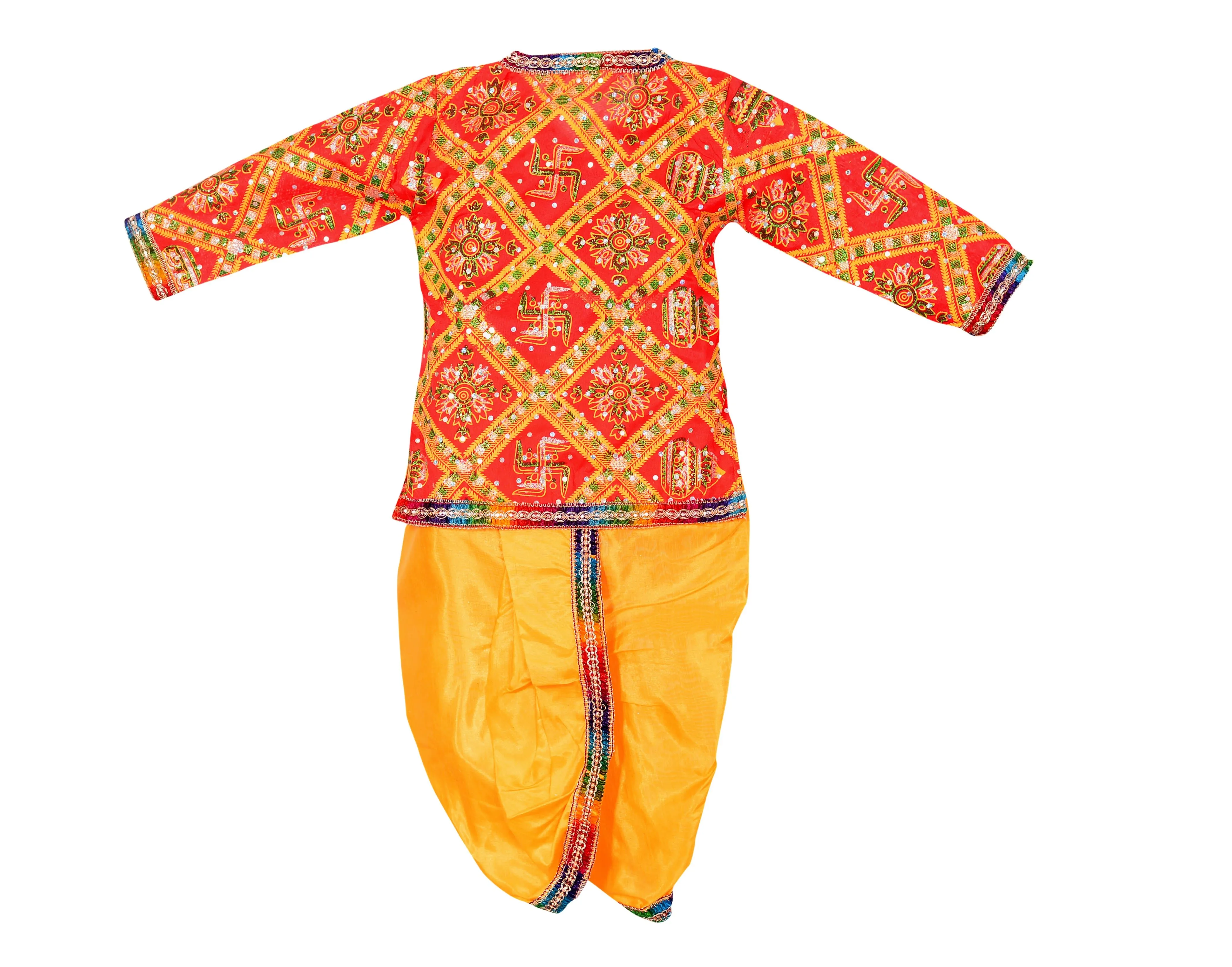 Ahhaaaa Cotton Handwork Kurta with Dhoti Pant for Boys