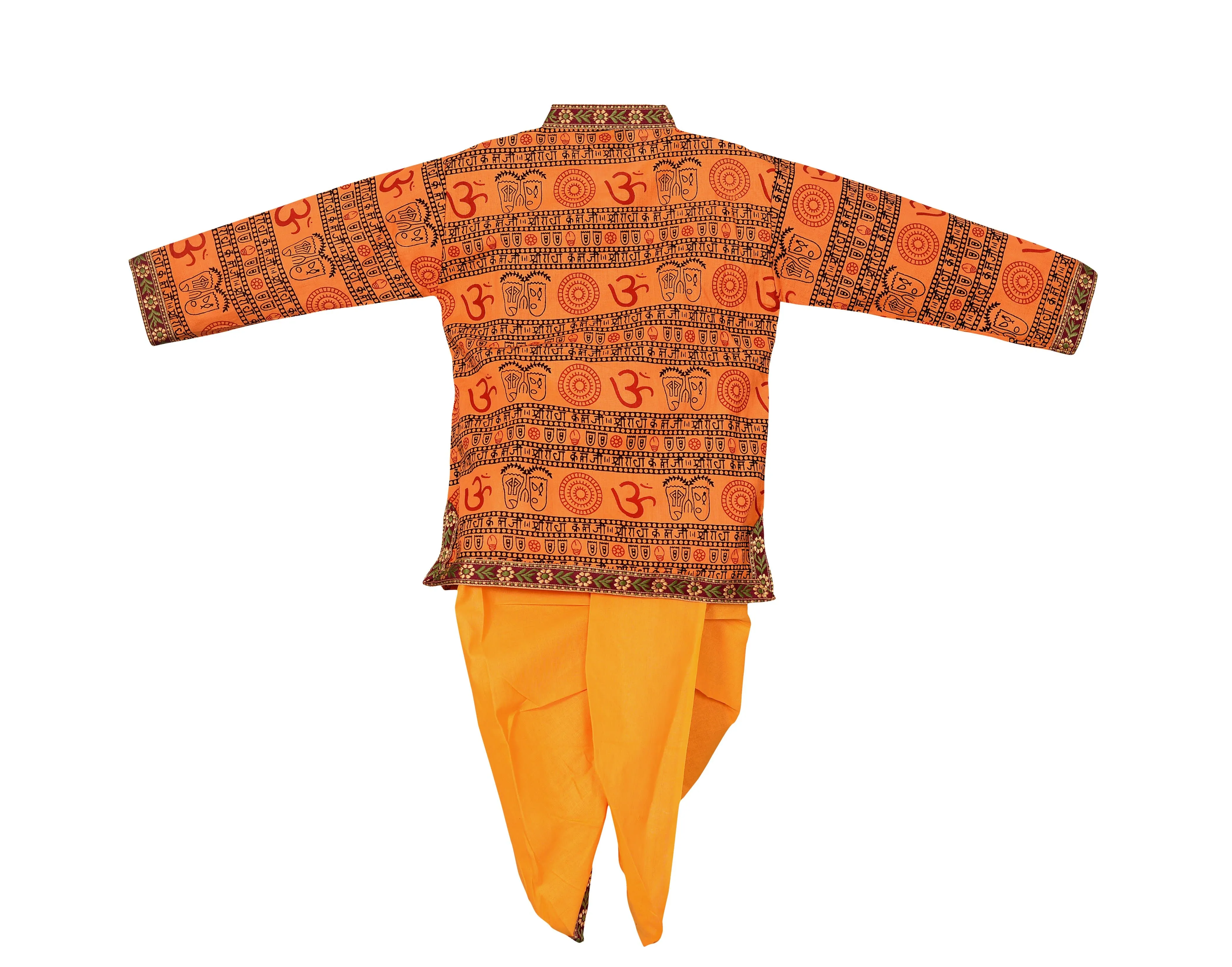 Ahhaaaa Cotton Handwork Kurta with Dhoti Pant for Boys