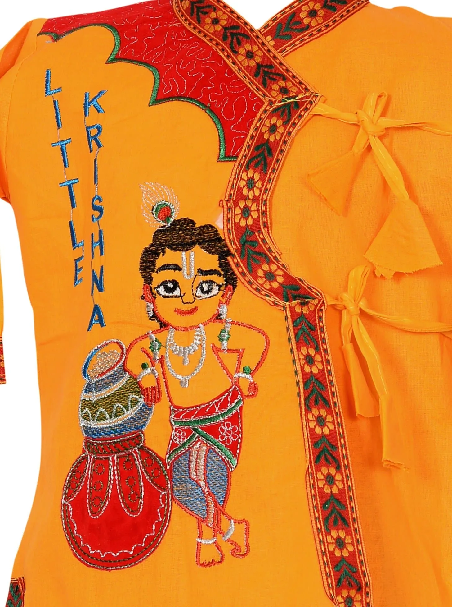 Ahhaaaa Cotton Handwork Kurta with Dhoti Pant for Boys