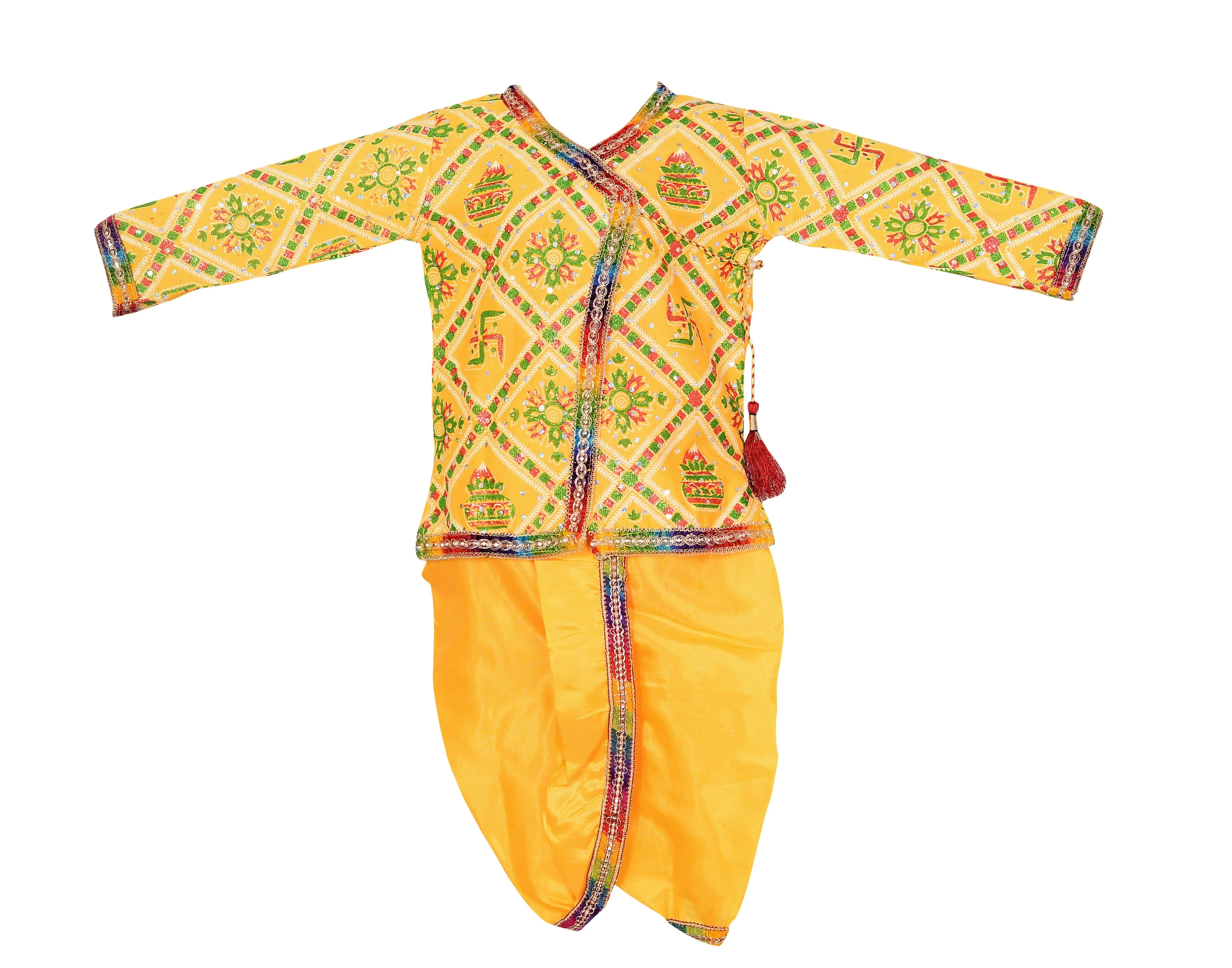 Ahhaaaa Cotton Handwork Kurta with Dhoti Pant for Boys