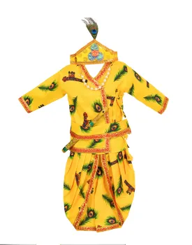 Ahhaaaa Kids Ethnic Cotton Kurta and Dhoti Pant Set for Boys