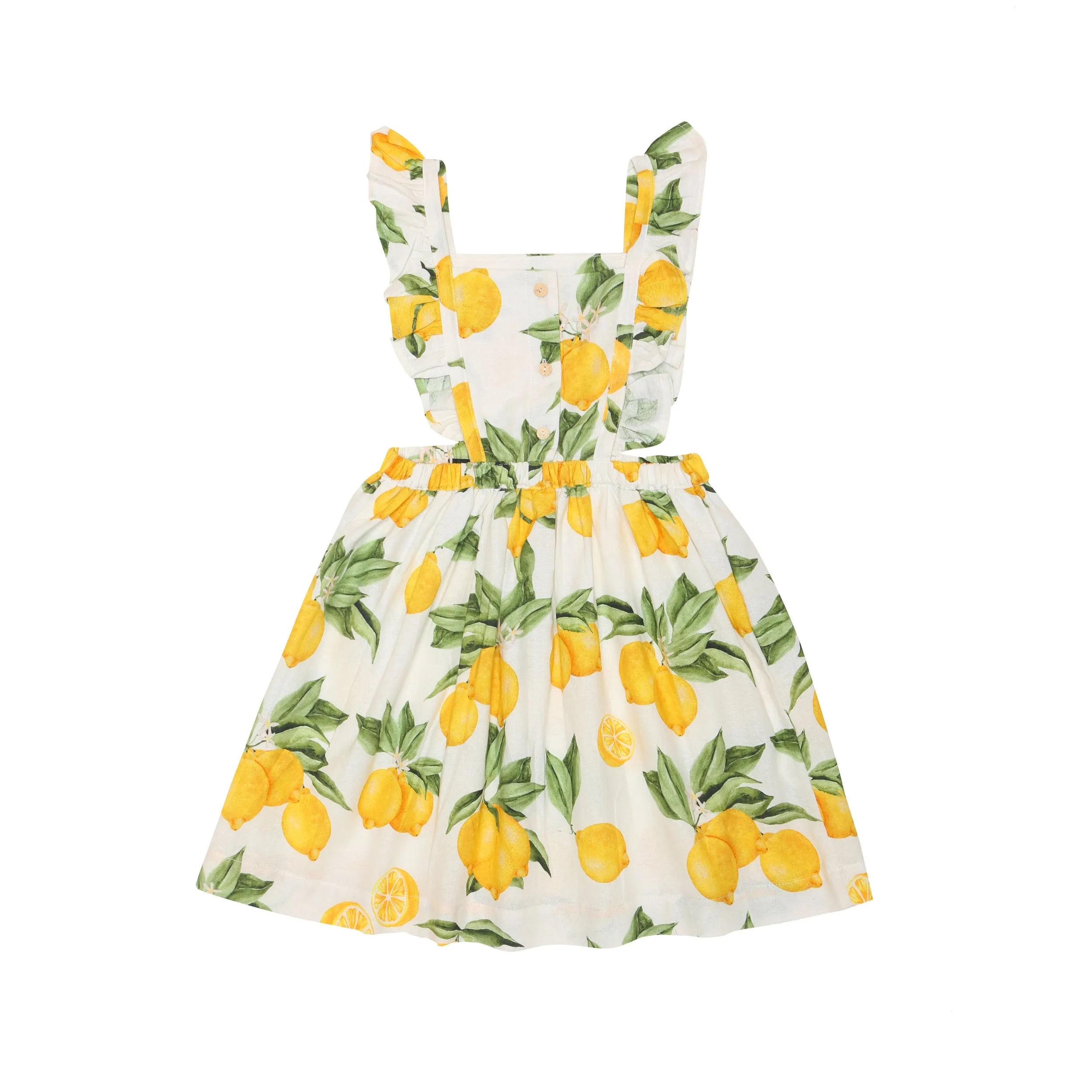 Alex & Ant Pippi Pinafore Dress - Lemons