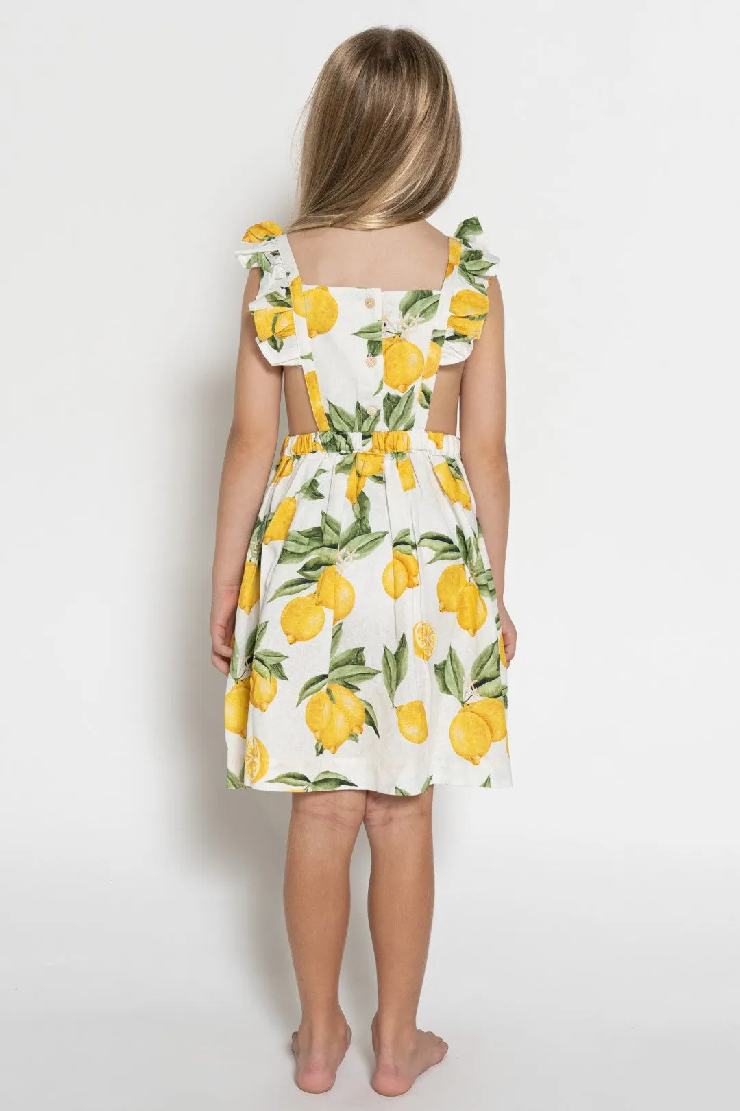 Alex & Ant Pippi Pinafore Dress - Lemons