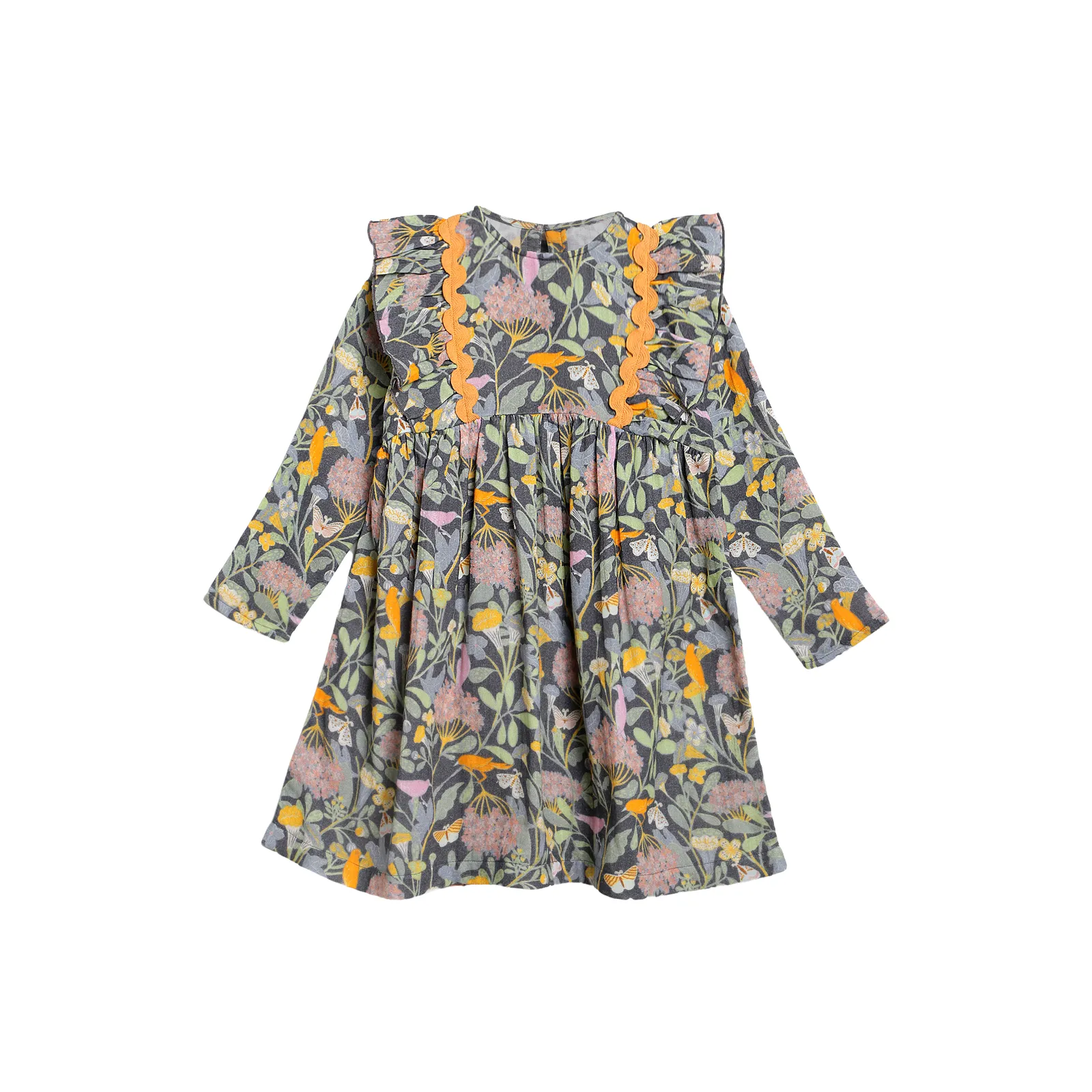 Alex and Ant Ingrid Dress - Navy Bird Flower