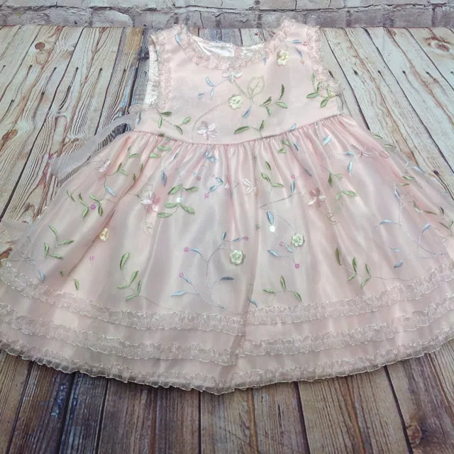 American Princess LIGHT PINK & GREEN Dress