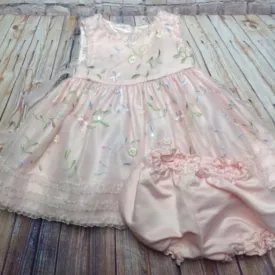 American Princess LIGHT PINK & GREEN Dress