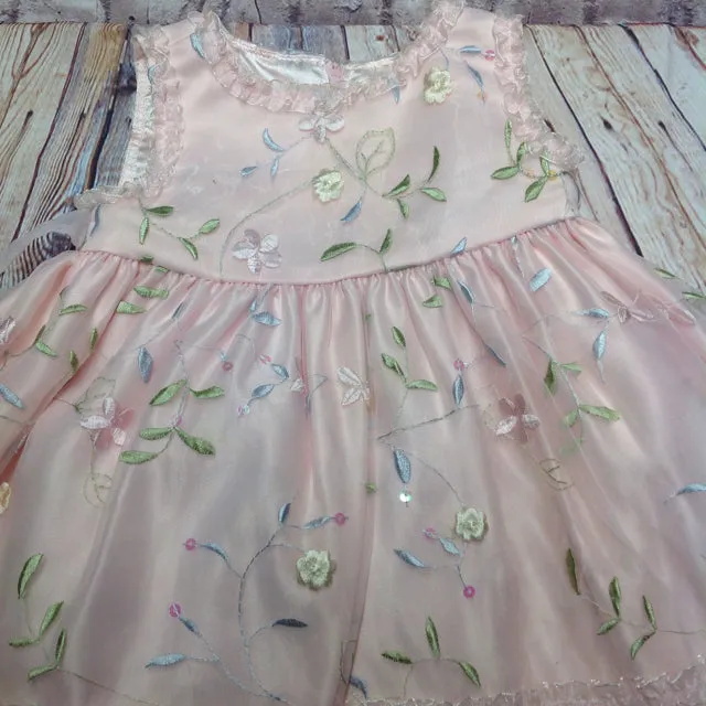 American Princess LIGHT PINK & GREEN Dress