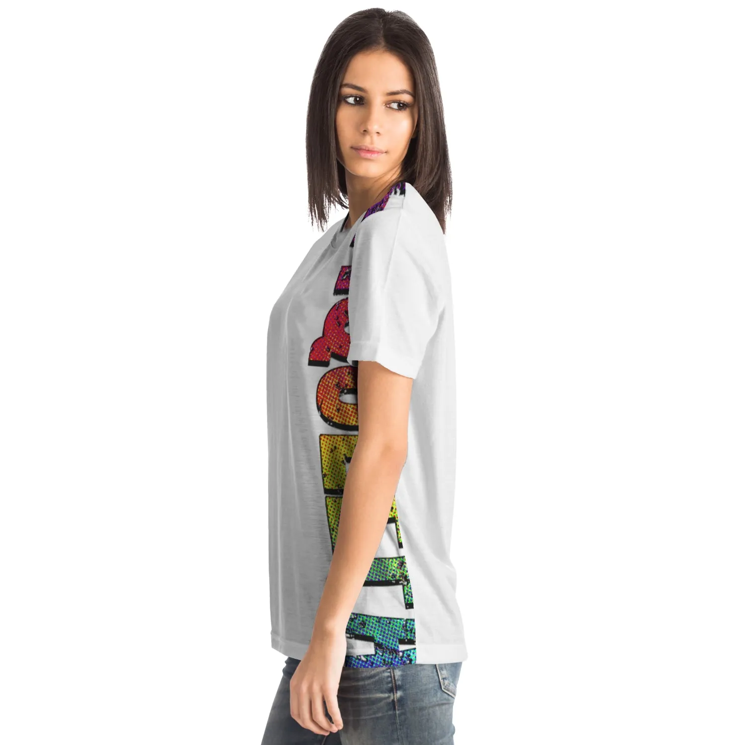 Amy LaQueefa rainbow/white PREMIUM t-shirt