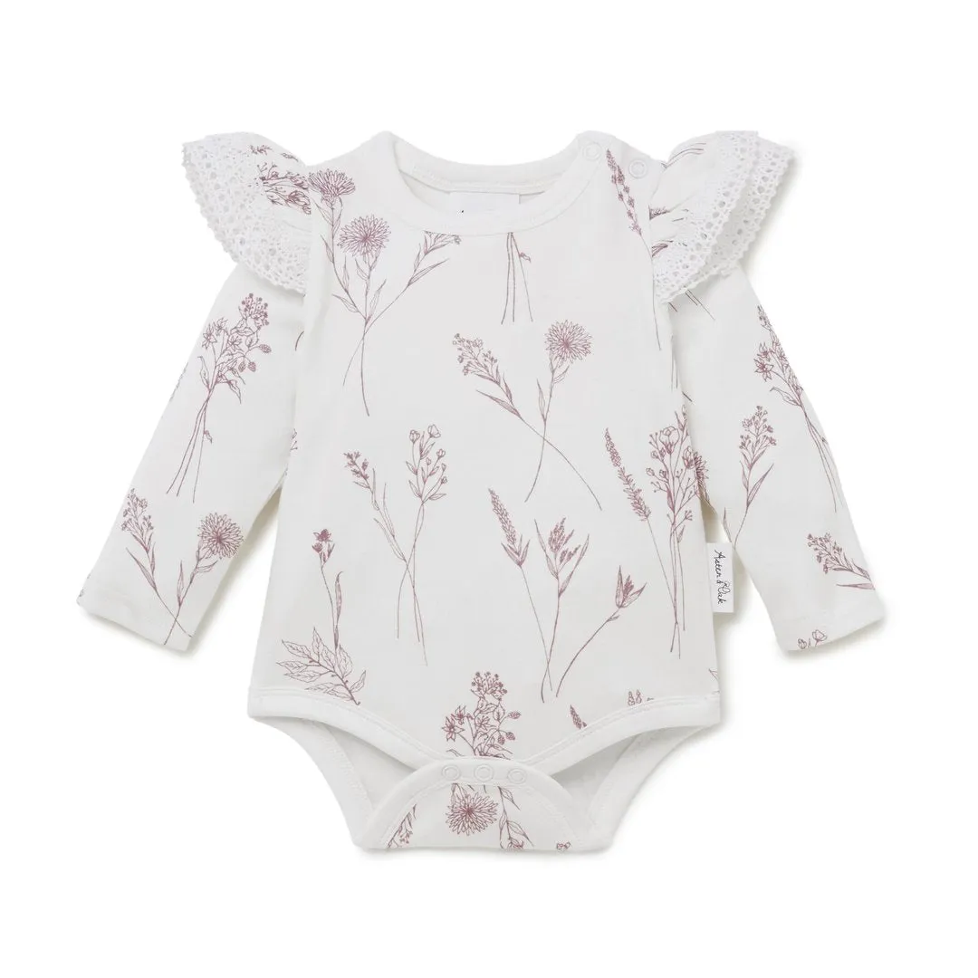 Aster & Oak | Wildflower Frill AOP Onesie