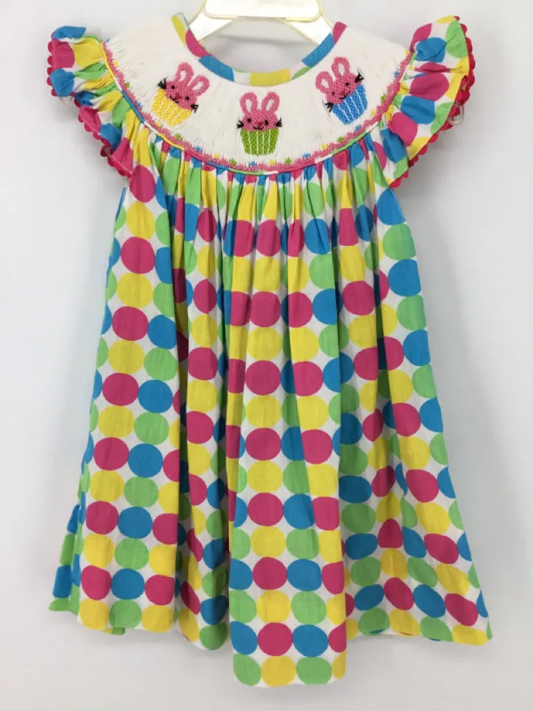 babeeni Child Size 12 Months Multi-Color Easter Dress