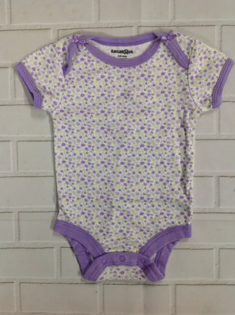 BABIES R US Purple Print Onesie