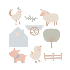 Bab's Barn Fabric Decal by Melissa C. Koh x Urban Li'l