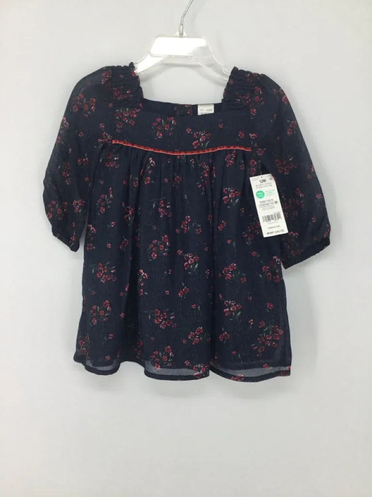 baby B'gosh Child Size 12 Months Navy Dress - girls