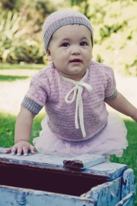 Baby Cakes Hettie Sweater & Hat Bc56 0-18 Months Knitting Pattern 4ply