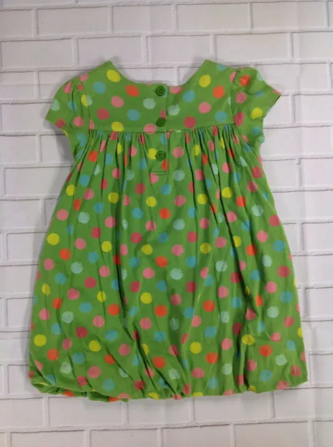 Baby Gap Green Print Dots Dress