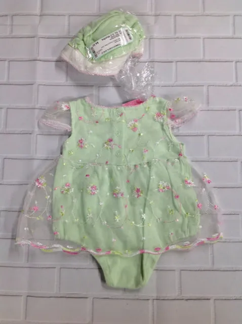 Baby Grand Green & Pink One Piece