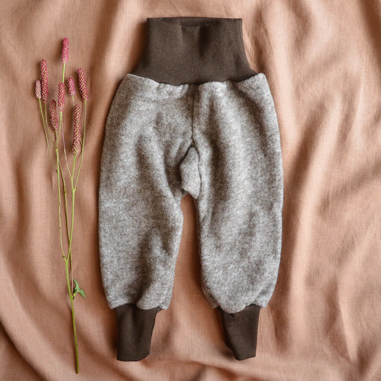 Baby Pants - Organic Wool/Cotton Fleece (0-3y)