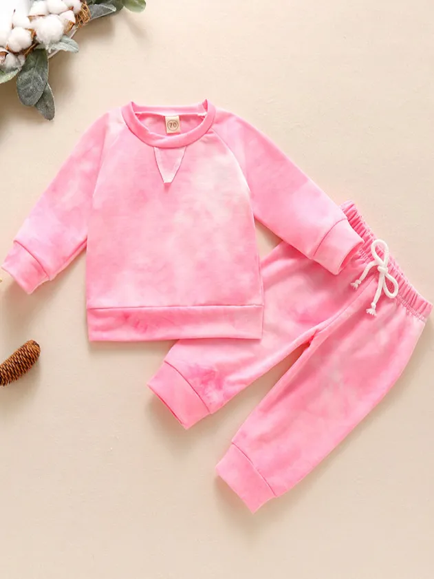 Baby Tie Dye Diva Sweatshirt and Drawstring Pants Set