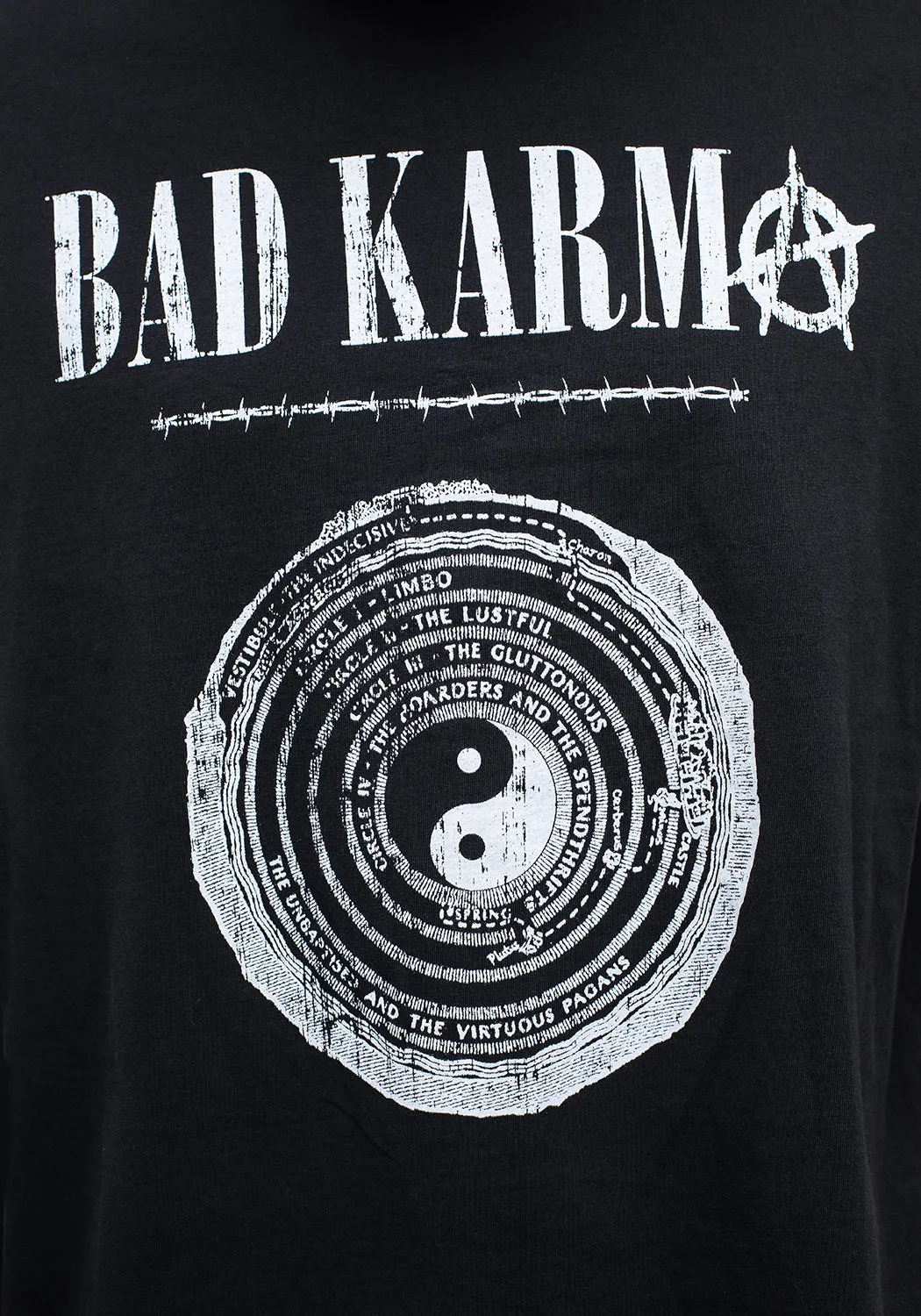 Bad Karma Distressed Layered T-Shirt