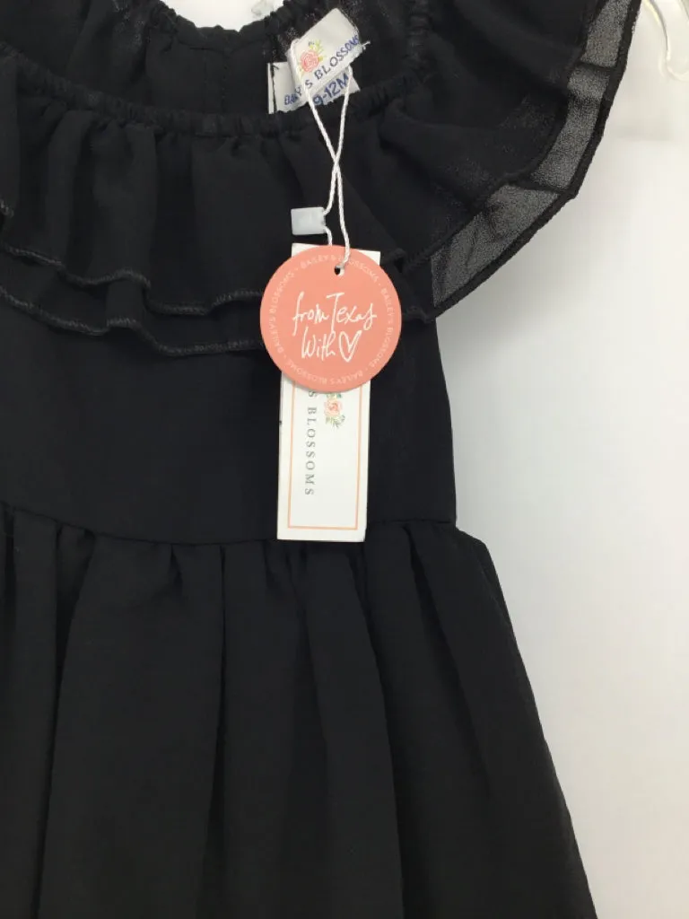 Bailey Bloosoms Child Size 9-12 Months Black Dress - girls