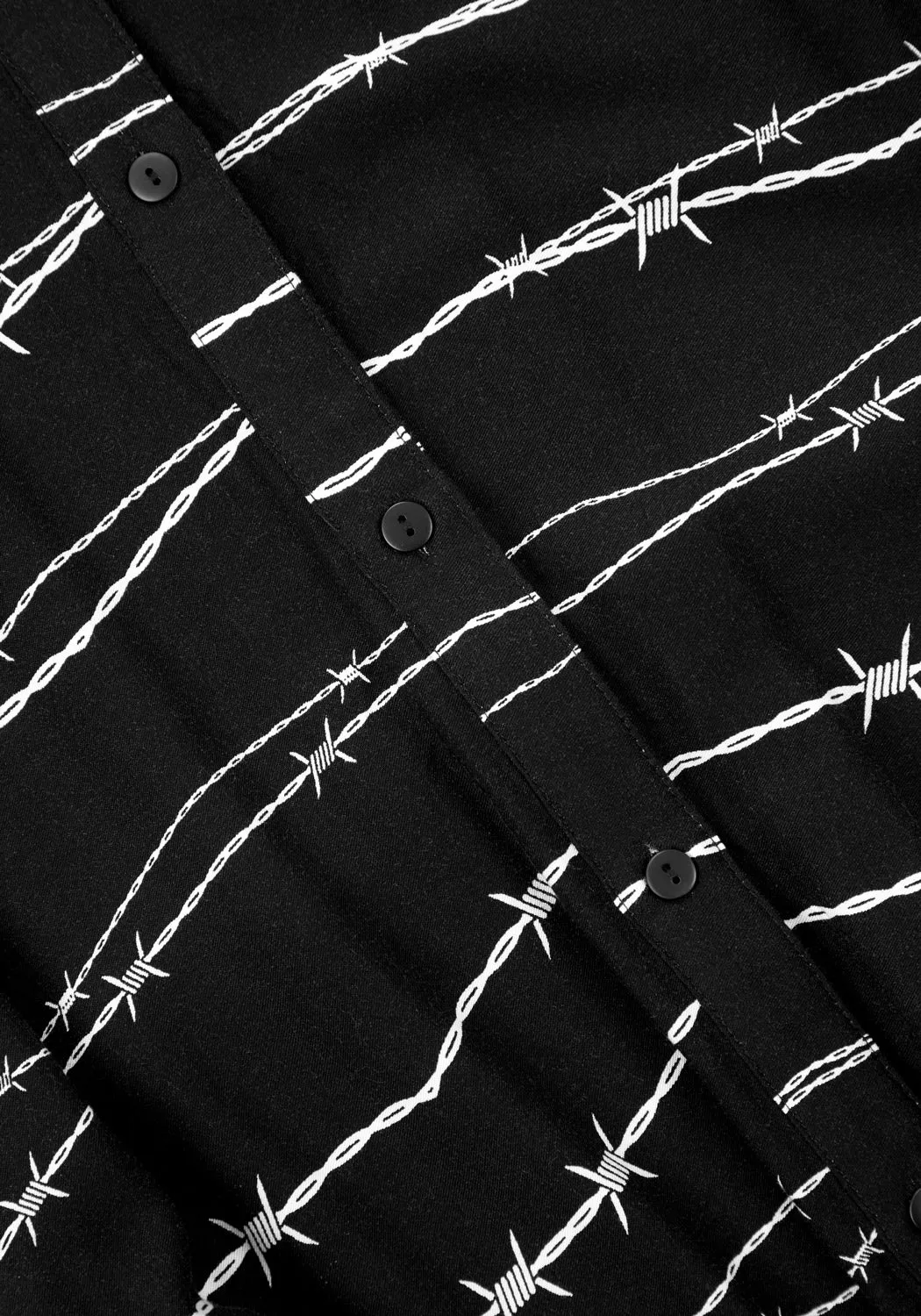 Barbed Midi Shirt Dress