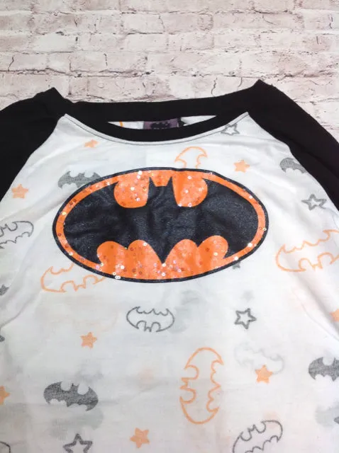 Batman White Print Top