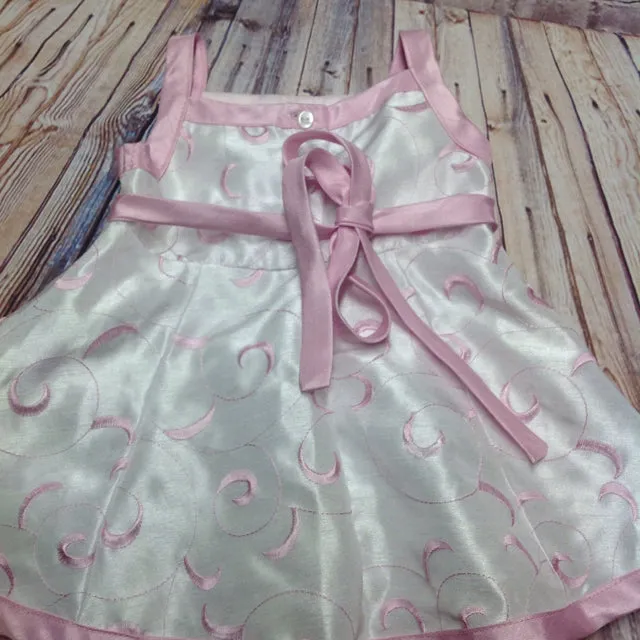 Bebe White & Pink Dress