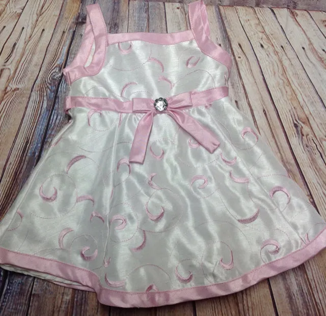 Bebe White & Pink Dress