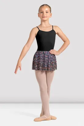 Bloch Floral Mesh Skirt -Childs - Rainbow Daisy