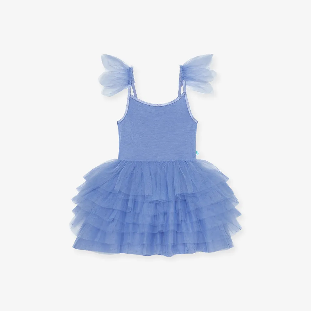 Blue Dew Tulle Smocked Dress