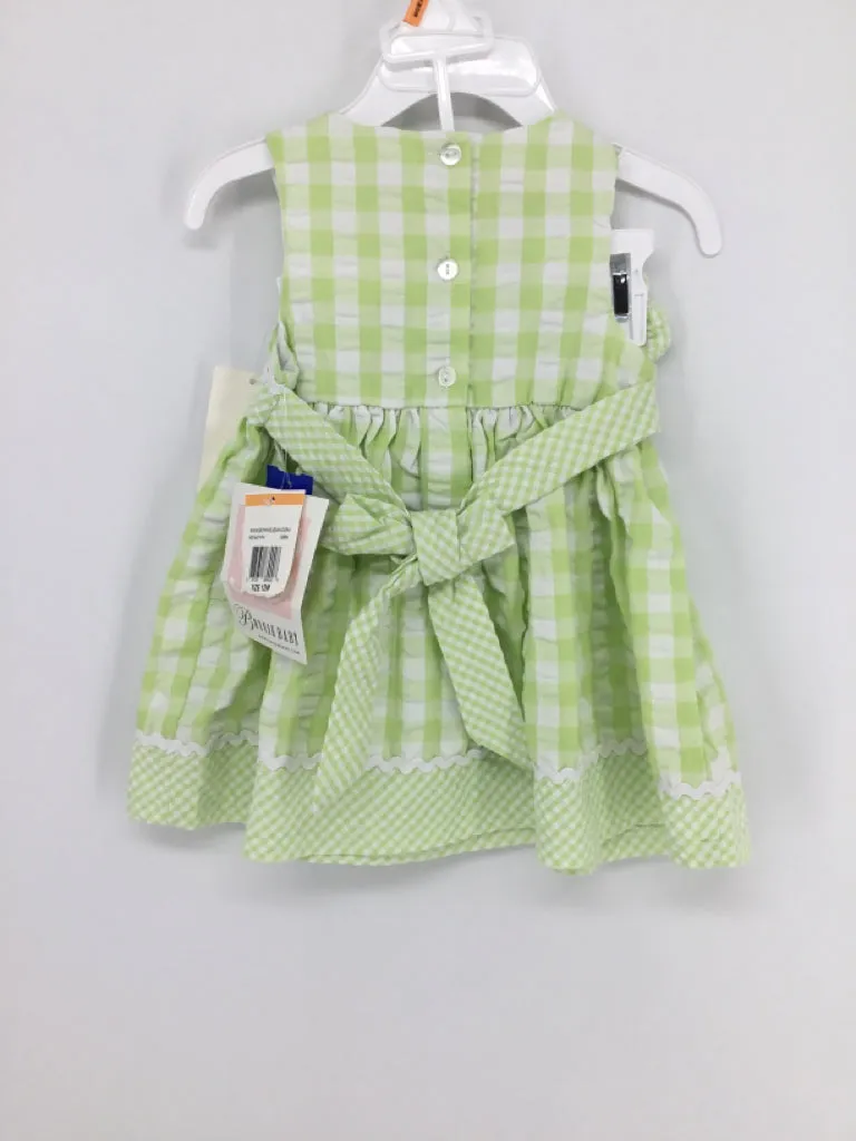 Bonnie Baby Child Size 12 Months Green Dress - girls