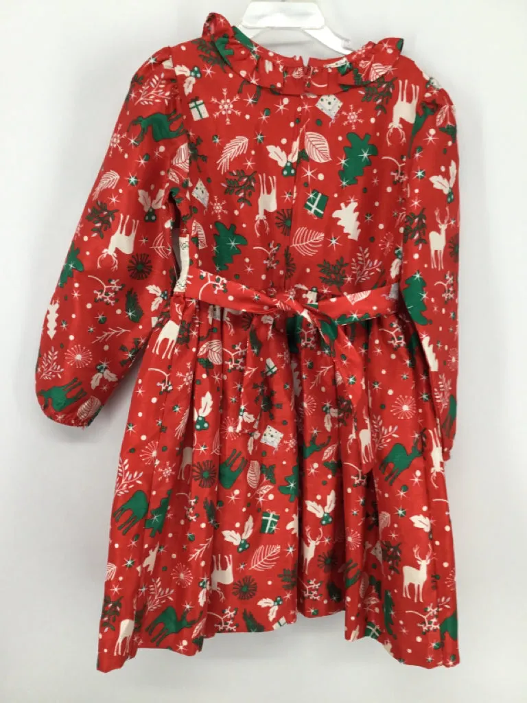 Bonnie Jean Child Size 6 Red Christmas Dress