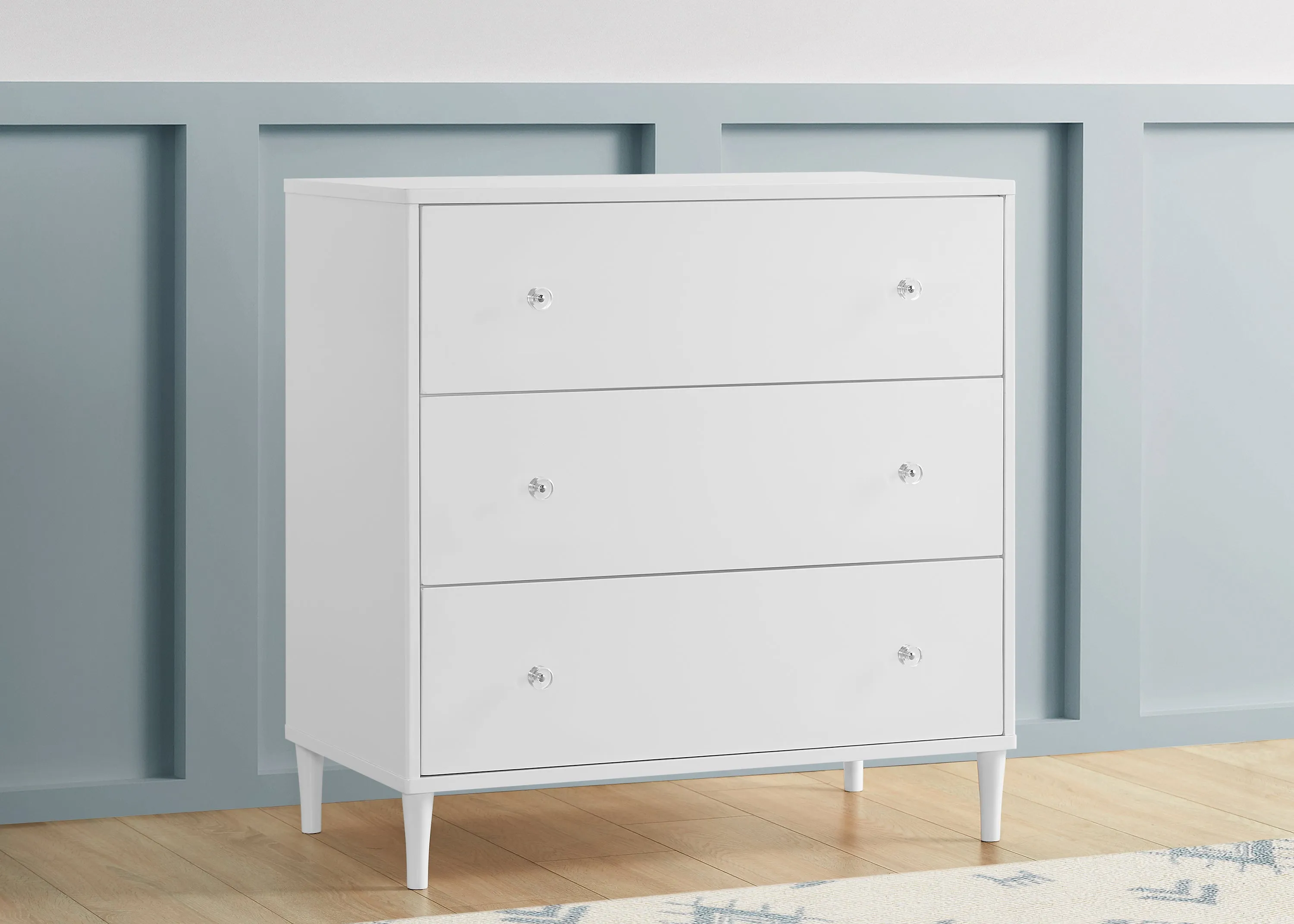 Bowie 3 Drawer Dresser with Changing Top and Interlocking Drawers