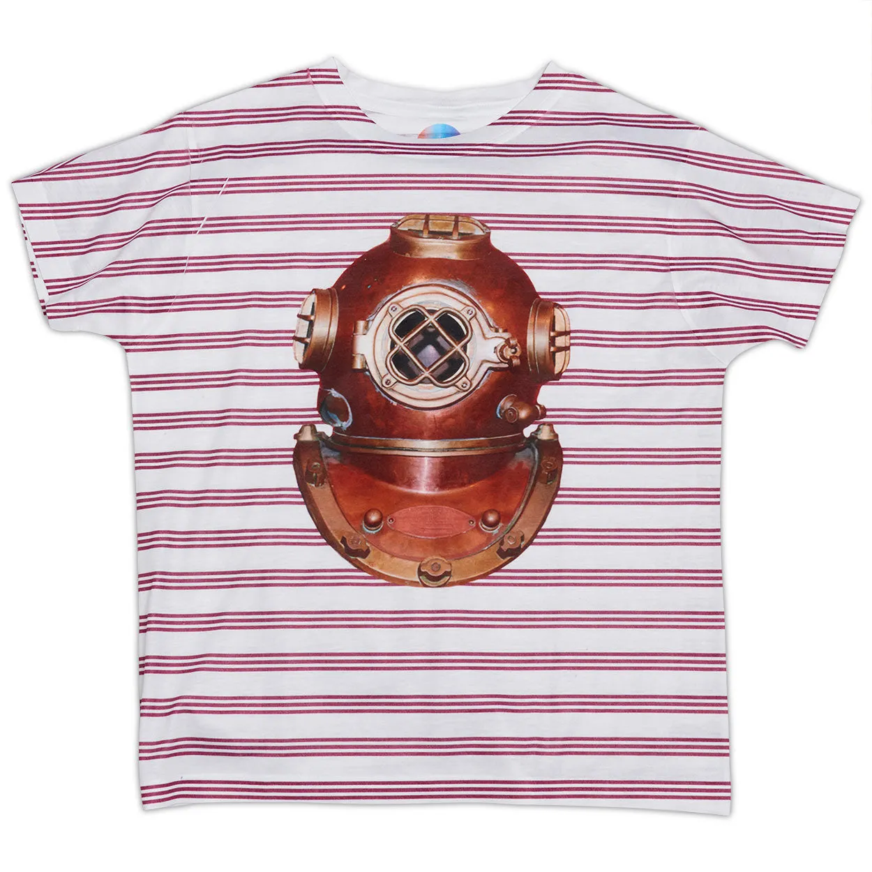 Boys Antique Diving Helmet Photo T-shirt