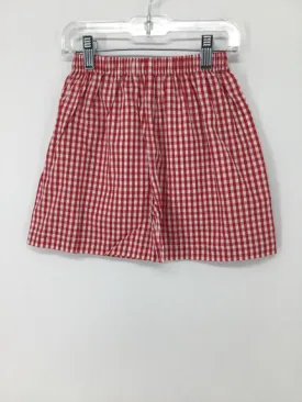 brandless Child Size 6 Red Gingham Shorts - boys